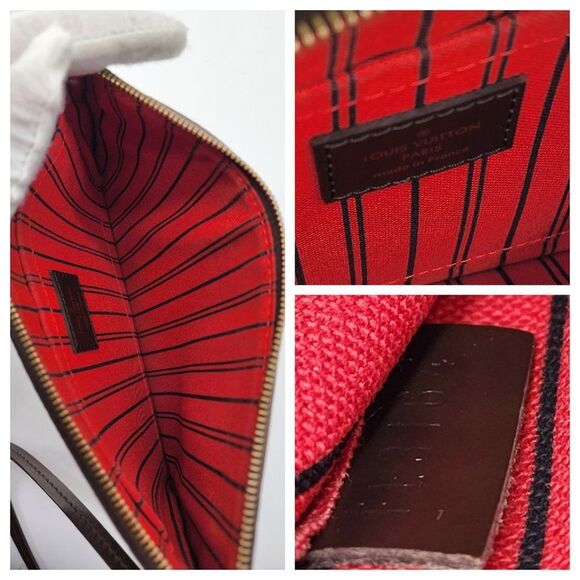 Louis Vuitton Neverfull GM Pochette in Damier Ebene | Like New Condition - Picture 5 of 5